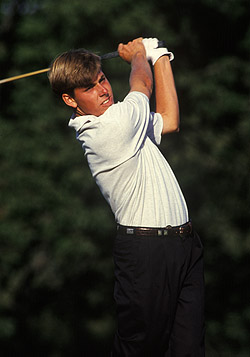 b_JustinLeonardWCMemories --- Justin Leonard during the 1992 U.S. Amateur Championship at